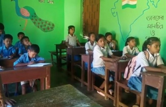 Teliamura: Chakma Ghat Upper Primary School runs without Boundary wall, Electricity, School teacher including Students face Harassment Teliamura: Chakma Ghat Upper Primary School runs without Boundary wall, Electricity, School teacher including Students face Harassment